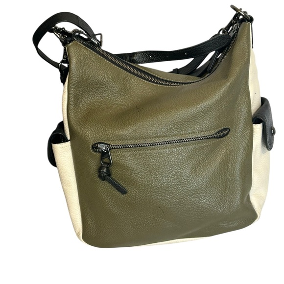 Coach Penny Crossbody Shoulder Bag Purse Colorblock Green, Black A2122-6154 - Picture 11 of 16